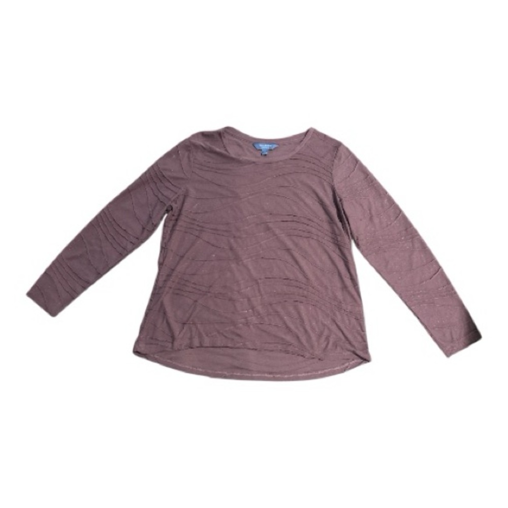 Vera Wang Women's Long Sleeve Top in Mauve